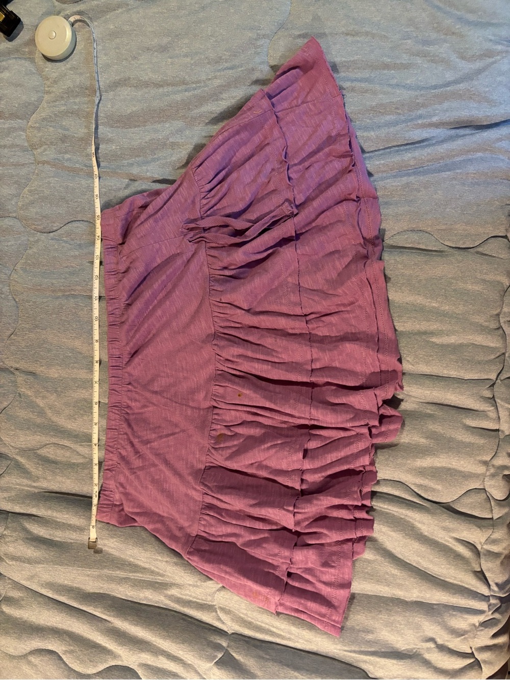 Ardene Lavender Tiered Ruffle Mini Skirt